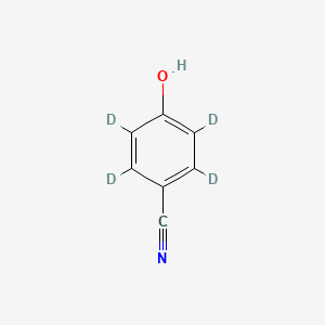 Chemical structure of 4-Cyanophenol-d4