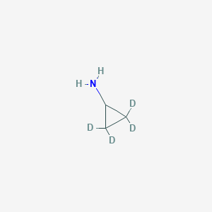 Chemical structure of Cyclopropyl-2,2,3,3-amine-d4