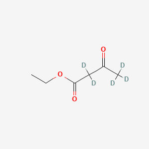 Chemical structure of Ethyl acetoacetate-d5