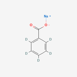 Chemical structure of Benzoate-d5 sodium