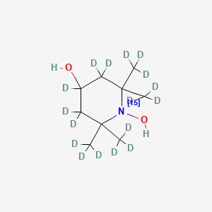 Chemical structure of Tempol-d17,15N