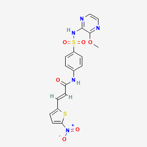 Chemical structure of Necrosulfonamide