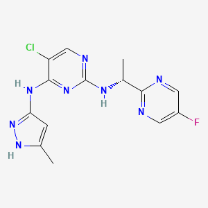 Chemical structure of (1R)-AZD-1480