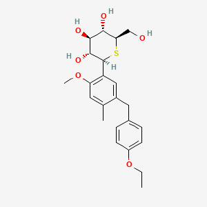 Chemical structure of Luseogliflozin