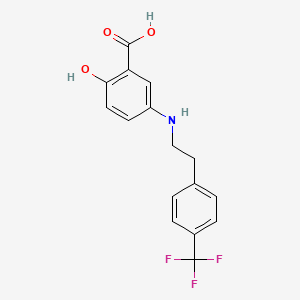 Chemical structure of Crisdesalazine