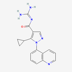 Chemical structure of Zoniporide