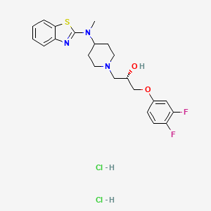 Chemical structure of Lubeluzole dihydrochloride