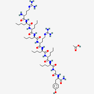 Chemical structure of Delmitide acetate