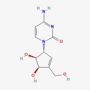 Chemical structure of Cyclopentenylcytosine