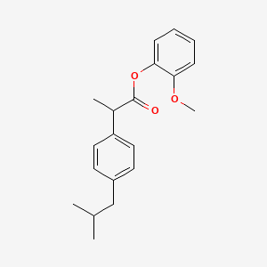 Chemical structure of Ibuprofen guaiacol ester