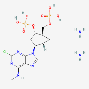 Chemical structure of MRS2279 diammonium