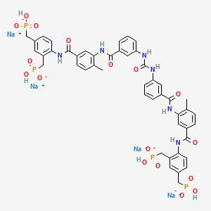 Chemical structure of NF546 hydrate