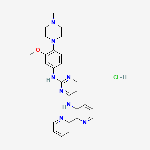 Chemical structure of Itacnosertib (hydrocholide)