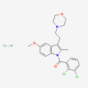 Chemical structure of GW405833 hydrochloride