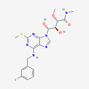 Chemical structure of Zelavespib formic