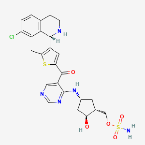 Chemical structure of (S)-Subasumstat