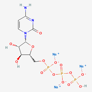Chemical structure of Cytarabine triphosphate trisodium