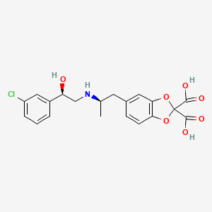 Chemical structure of CL 316243 free acid