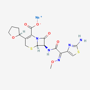 Chemical structure of Cefovecin sodium