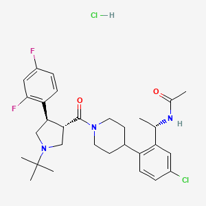 Chemical structure of MK-0493 hydrochloride