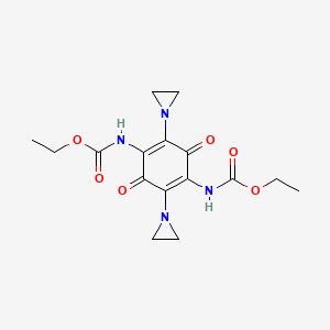 Chemical structure of Diaziquone