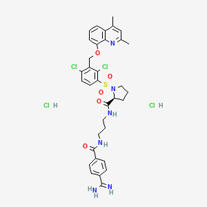Chemical structure of Anatibant 2HCl