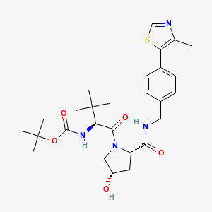 Chemical structure of (S,S,S)-AHPC-Boc