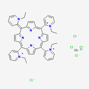Chemical structure of MnTE-2-PyP chloride