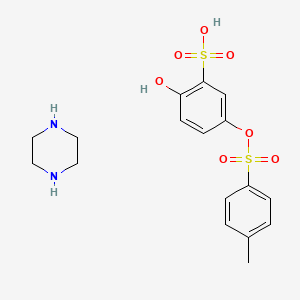 Chemical structure of Sultosilic acid piperazine salt