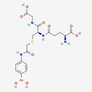 Chemical structure of Glutathione arsenoxide TFA