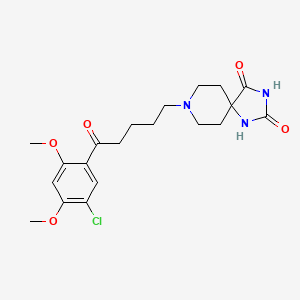 Chemical structure of Thalidomide-4-O-C7-NH2 hydrochloride
