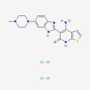 Chemical structure of HPK1-IN-2 dihydrochloride