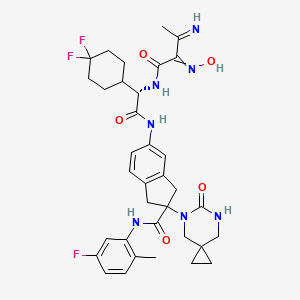 Chemical structure of Monodes(N-carboxymethyl)valine Daclatasvir TFA