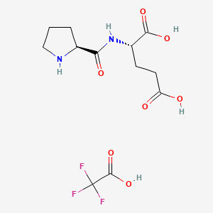 Chemical structure of Mal-PEG2-oxyamine TFA