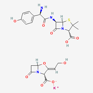 Chemical structure of Amoxicillin-clavulanate potassium