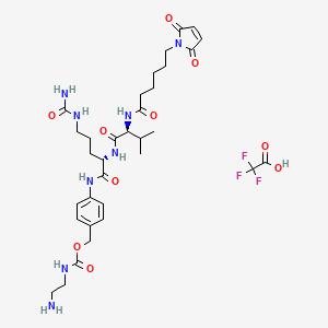 Chemical structure of MC-VC-PAB-NH2 TFA