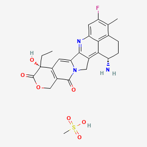 Chemical structure of (1S,9R)-Exatecan mesylate