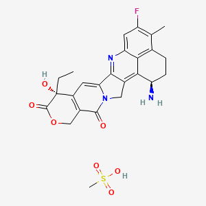 Chemical structure of (1R,9R)-Exatecan mesylate