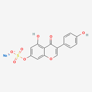 Chemical structure of Genistein 7-sulfate sodium