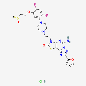 Chemical structure of Inupadenant hydrochloride