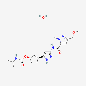Chemical structure of Tagtociclib hydrate