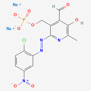 Chemical structure of MRS 2211 sodium hydrate
