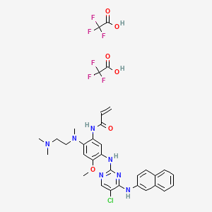 Chemical structure of limertinib diTFA