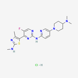 Chemical structure of CDK4/6-IN-15 hydrochloride