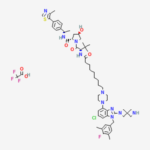 Chemical structure of PROTAC SOS1 degrader-1 TFA