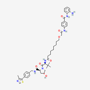 Chemical structure of JPS014 TFA