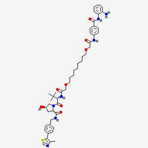 Chemical structure of JPS016 TFA