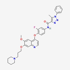 Chemical structure of MRTX-EX185 formic