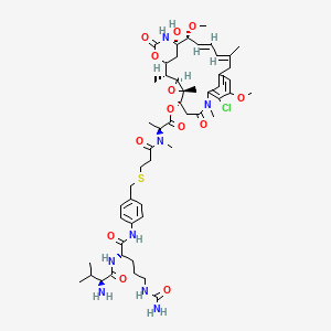 Chemical structure of vc-PABC-DM1