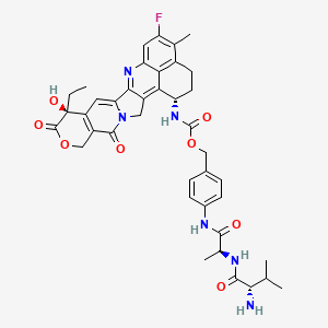 Chemical structure of Val-Ala-PABC-Exatecan